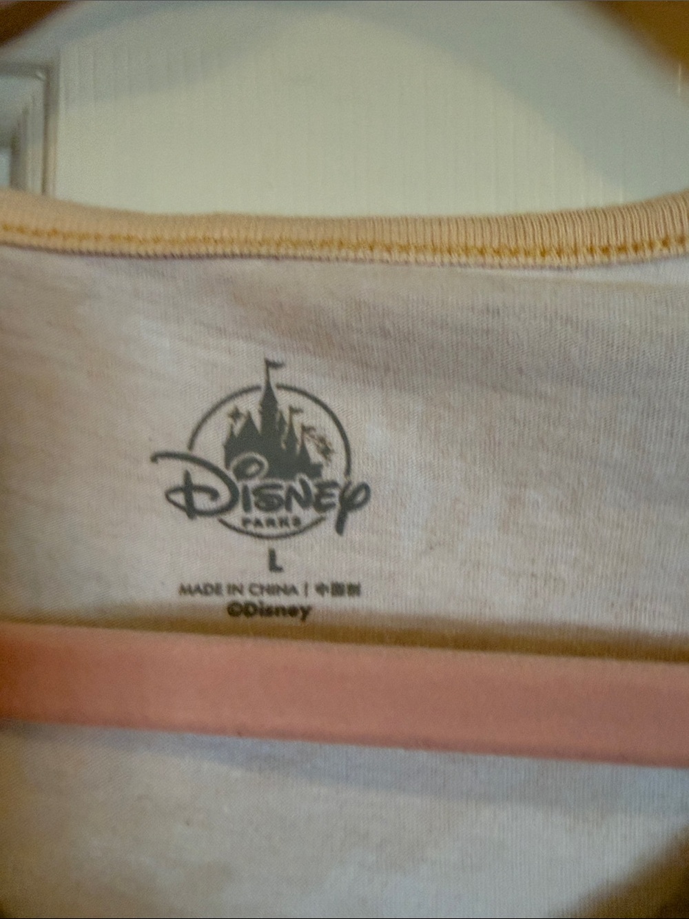 Disney Pink and Cream Ringer Tee - Picture 2 of 3